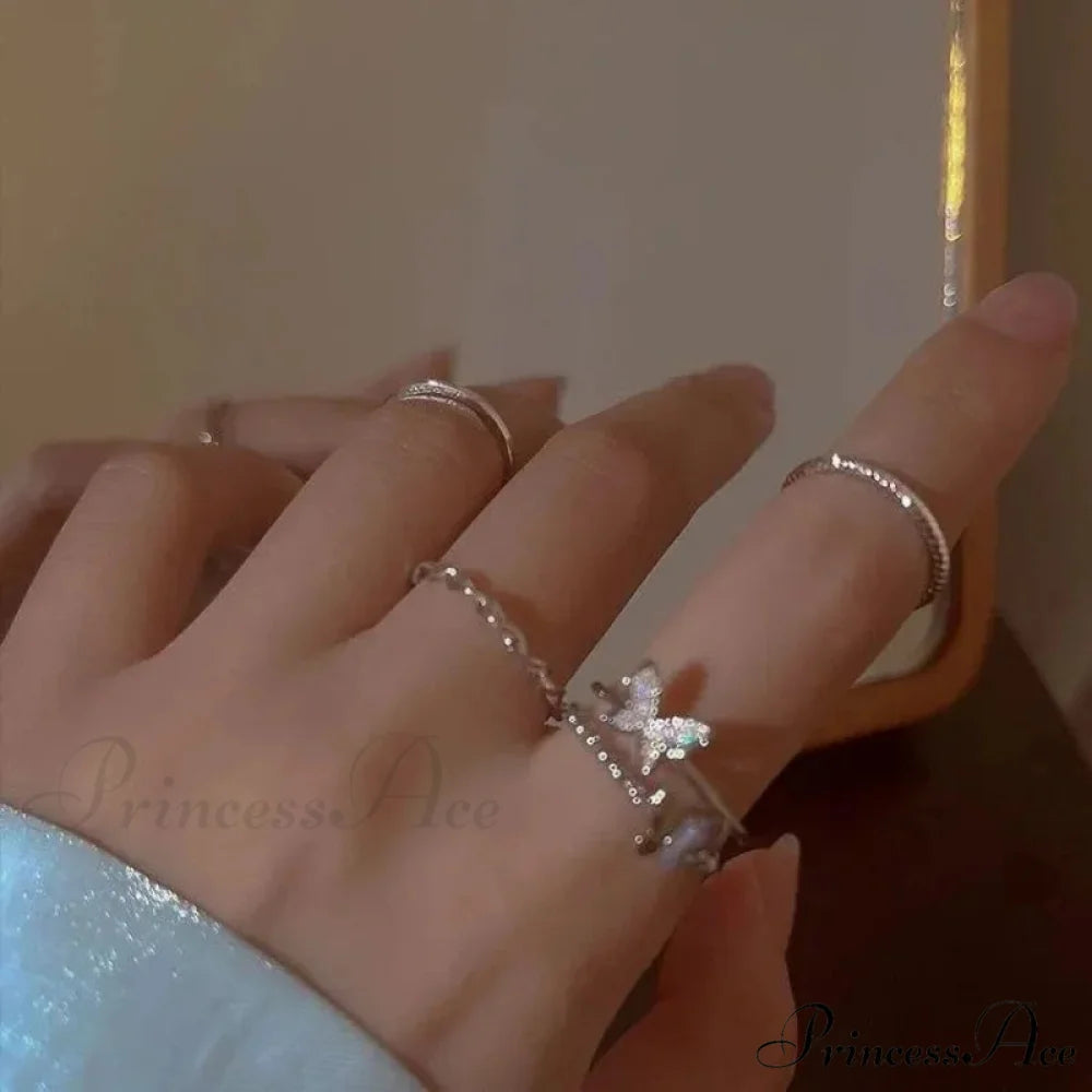 Sterling Simple Fashion Open Ring resizable / Silver