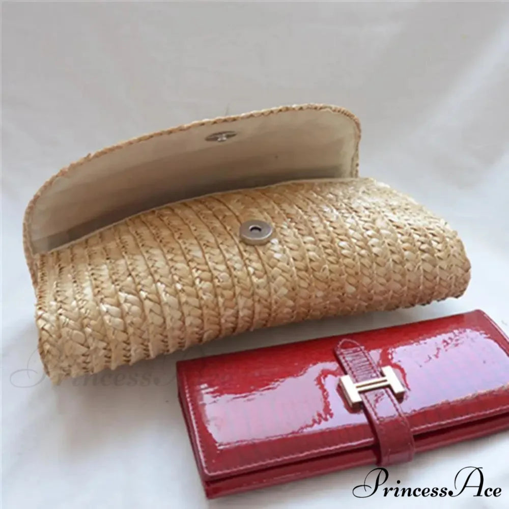 Straw Woven Summer Purse Clutch CHINA wristlet-250126