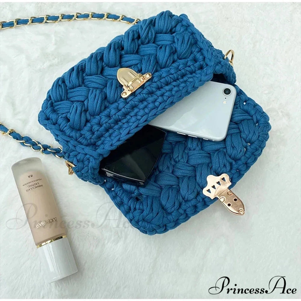 String Knitting Creator Chains Crossbody Purse handbag-250126