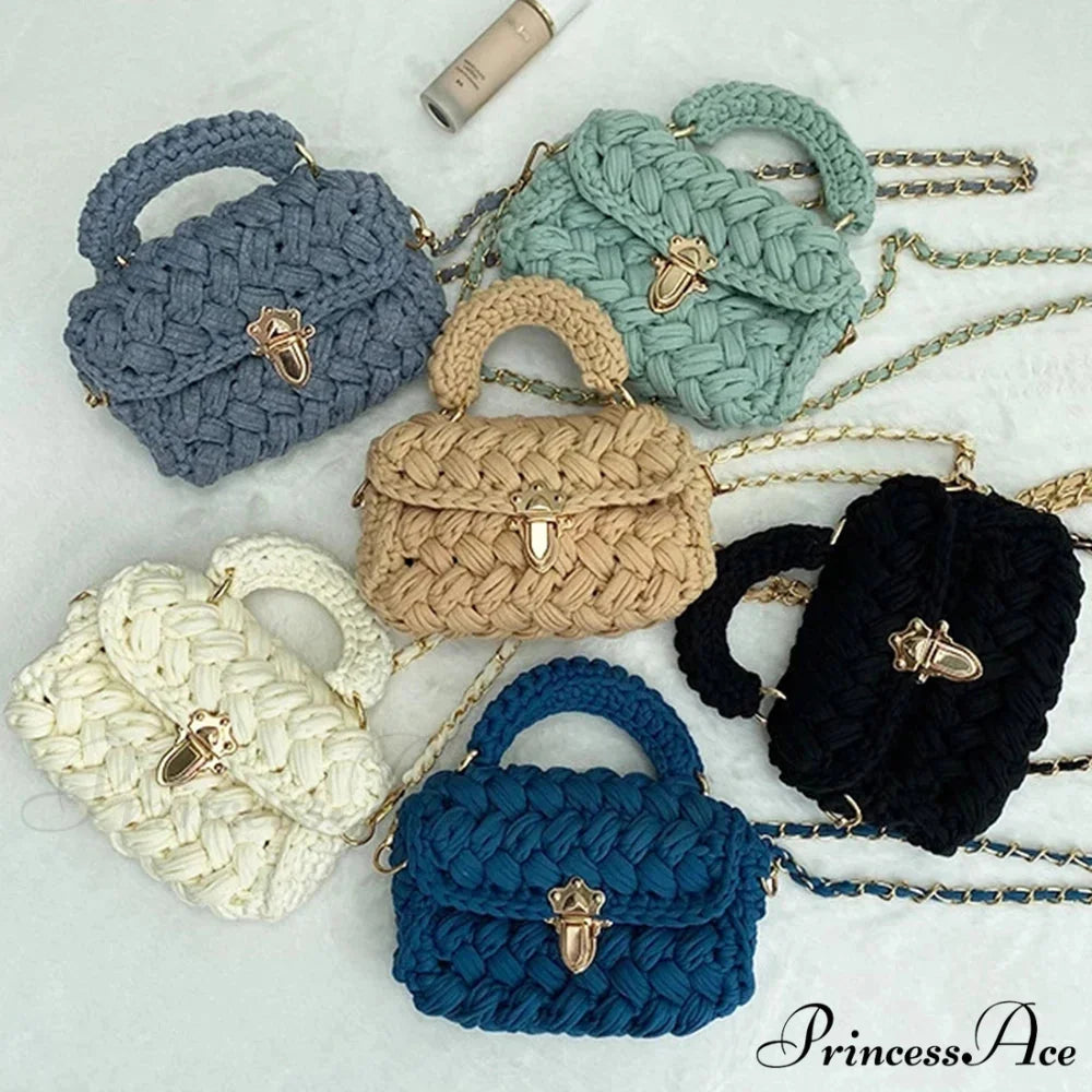 String Knitting Creator Chains Crossbody Purse handbag-250126