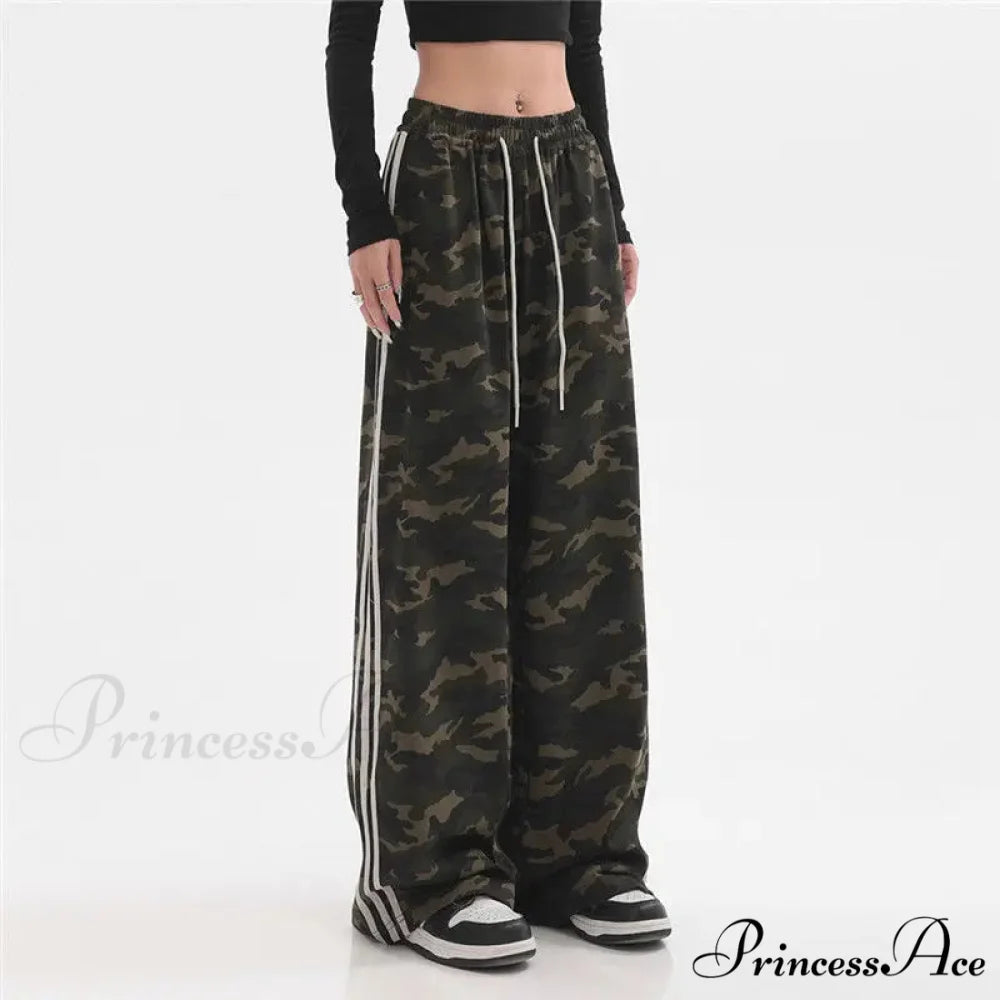 Striped Baggy Jogging Trousers pants-241228