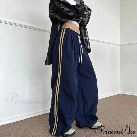 Striped Retro Women Sweatpants Trousers pants-241228