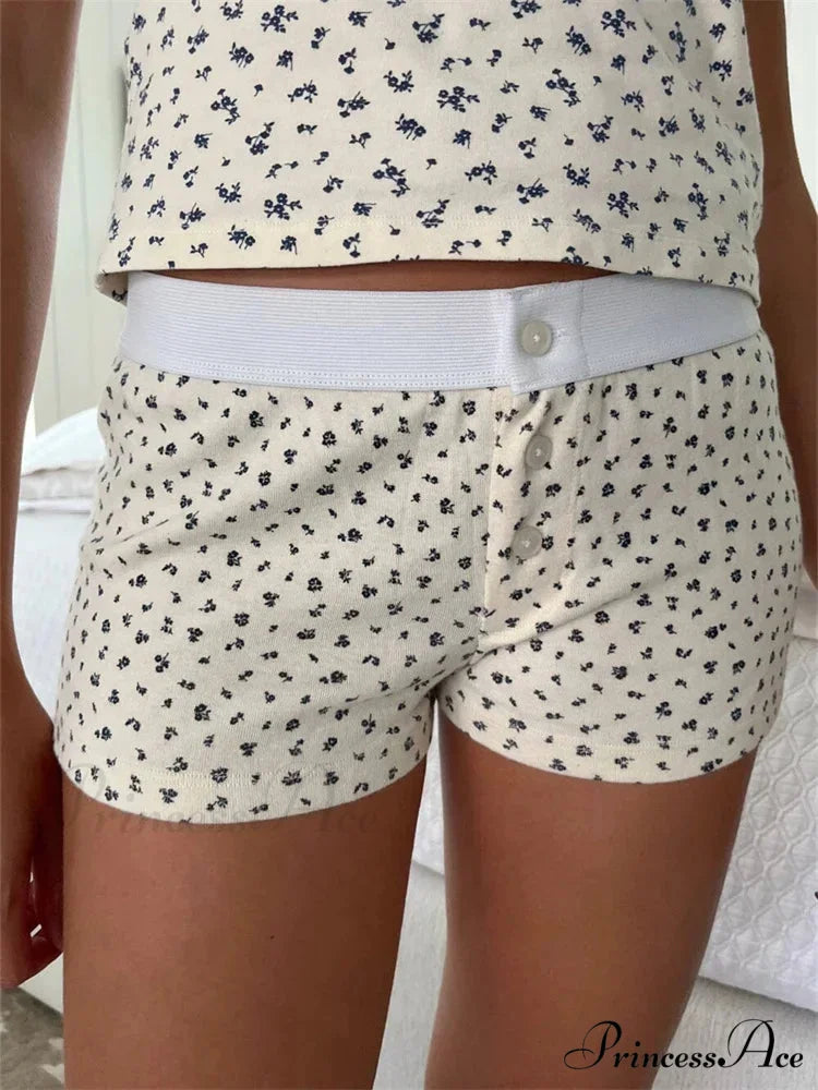 Strong Love Pattern Stretchy Brief white7 / S short-250223