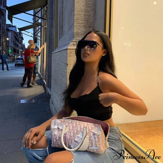 Stunning Scalloped Lace Sweetheart Dotted Classic Tulle Corset Tank Top - Black M / Black