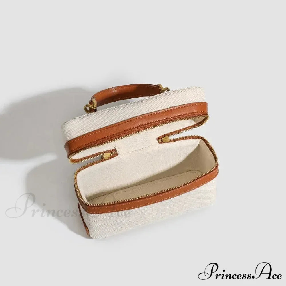 Stylish Box Canvas Shoulder Crossbody Bag shoulder-250126
