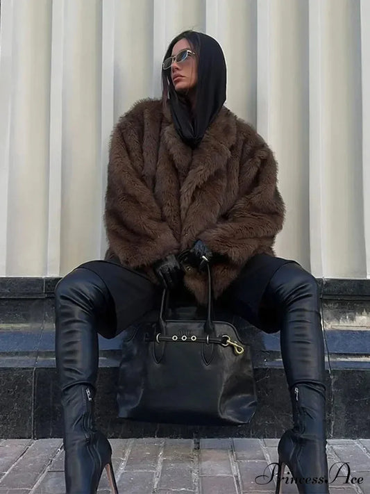 Stylish Collar Soft Long Coat coats-241228