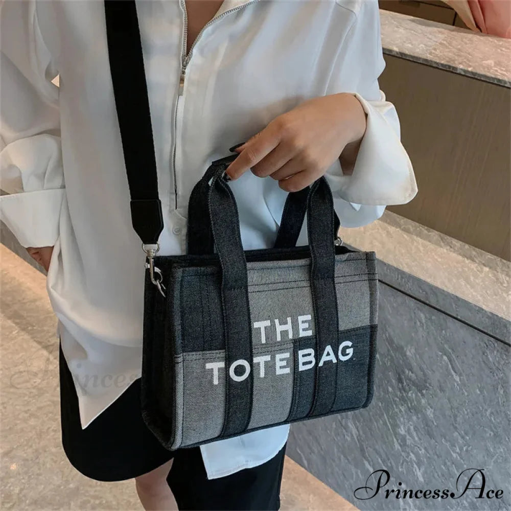 Stylish Denim Embroidered Crossbody Purse handbag-250126