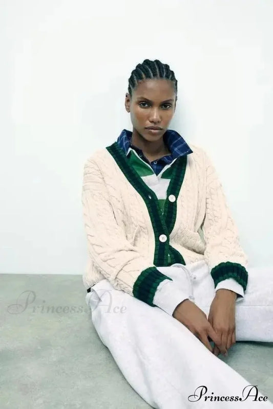 Stylish Eight Limb V-neck Cardigan cardigans-241228