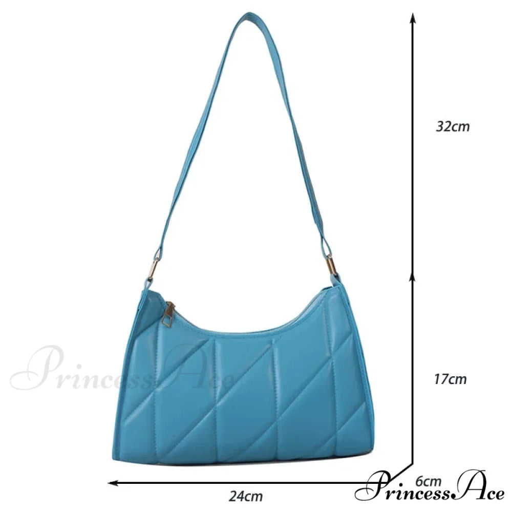 Stylish Faux Leather Underarm Shoulder Bag shoulder-250126