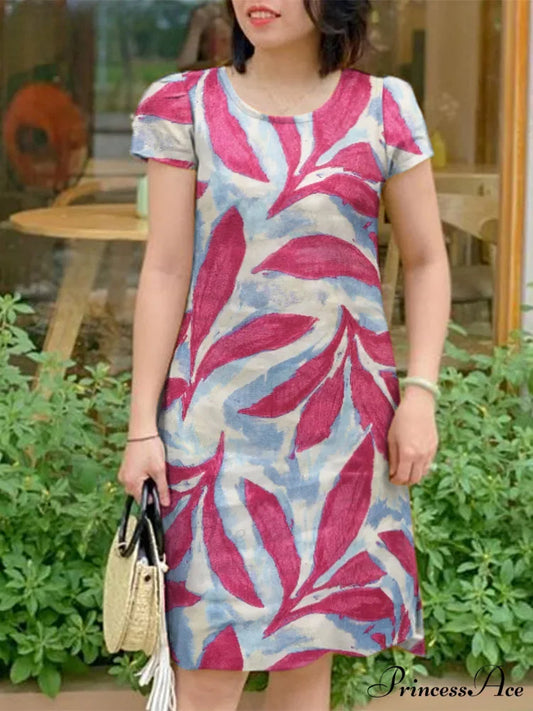 Stylish Flower Sundress Informal Flower Dress oldfloraldress-250126