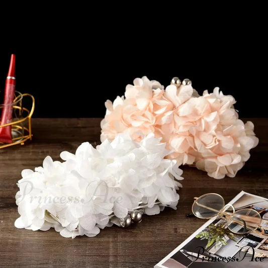 Stylish Ivory Bride Floral Wedding Clutch Evening Handbag clutchbag-250126