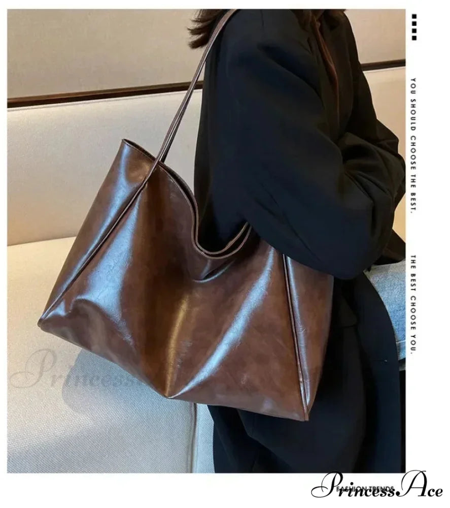 Stylish Ribbon Informal Shoulder Bag Coffee shoulder-250126