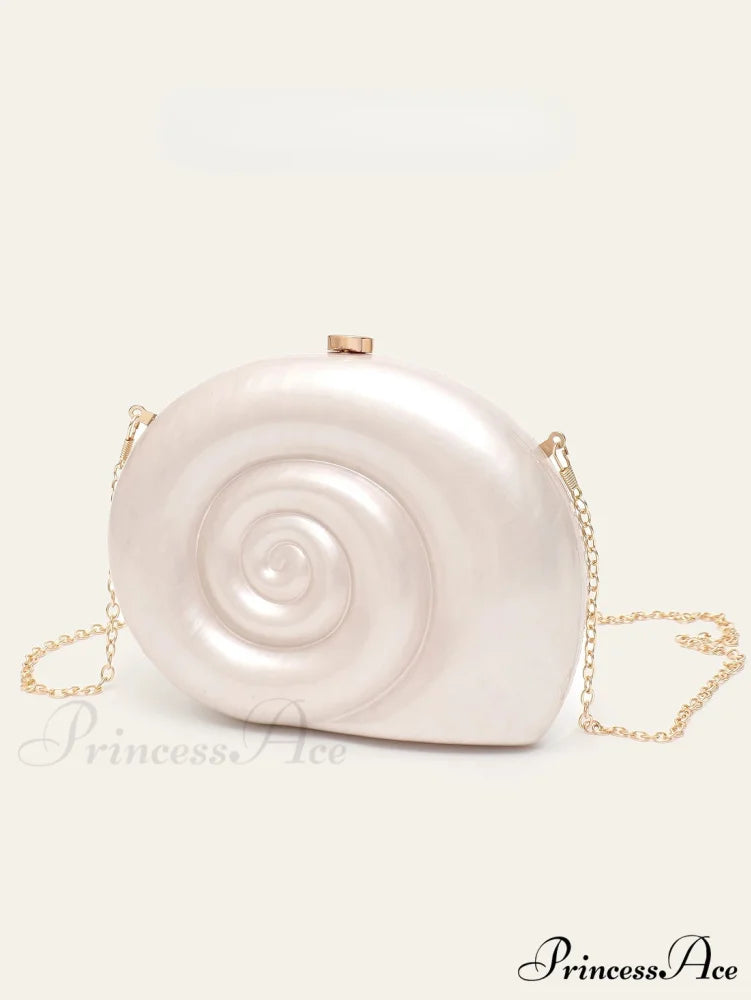 Stylish Snail Shaped Acrylic Clutch Bag Evening Party Bag SHELL clutchbag-250126