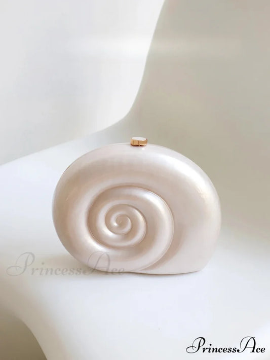 Stylish Snail Shaped Acrylic Clutch Bag Evening Party Bag SHELL clutchbag-250126