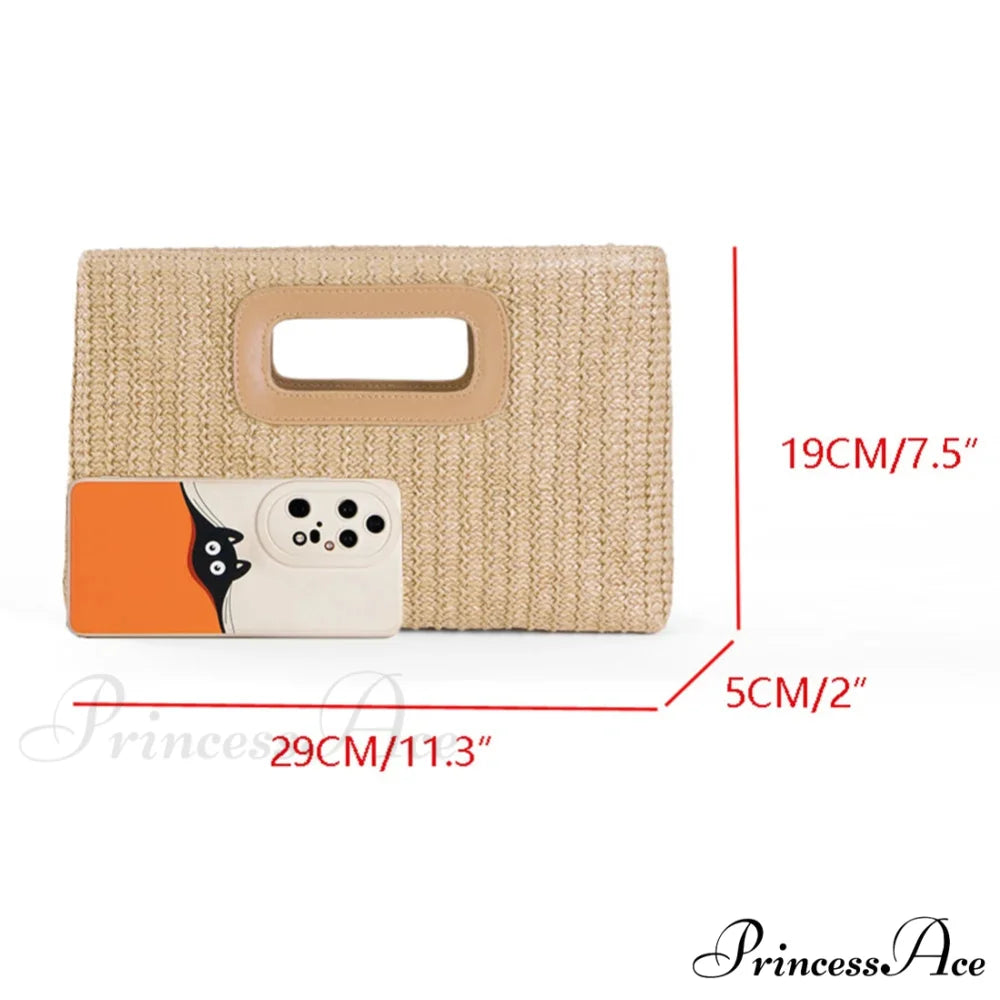Stylish Straw Clutch Wristlet wristlet-250126