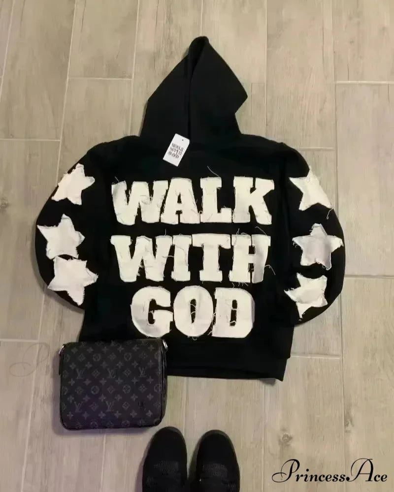 Stylish Trend Fleece Padded Zipper Hoodie black 1 / M hoodies-241228