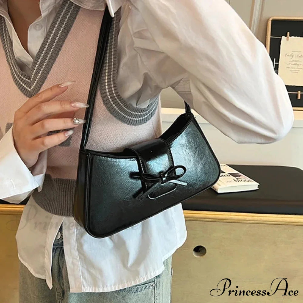 Superior-Quality Vintage Faux Leather Underarm Bag shoulder-250126