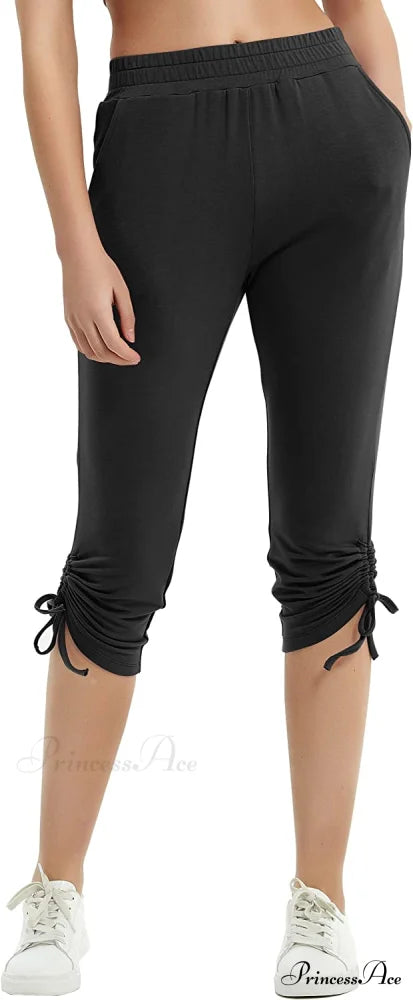 Sweatpants Capri Pants Cropped Joggers Yoga Slim Fit Pants