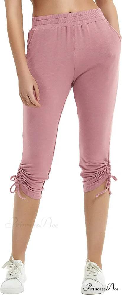 Sweatpants Capri Pants Cropped Joggers Yoga Slim Fit Pants
