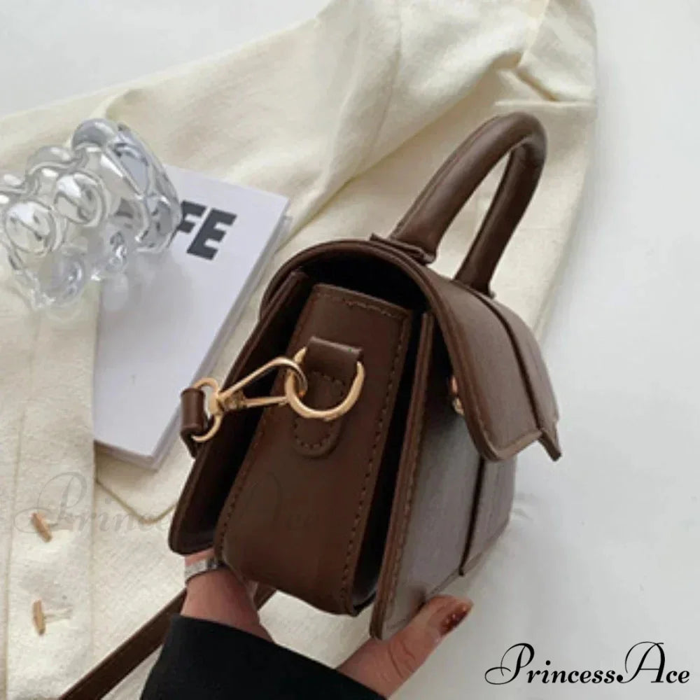 Synthetic Leather Retro Crossbody Underarm Satchel Women Purse handbag-250126