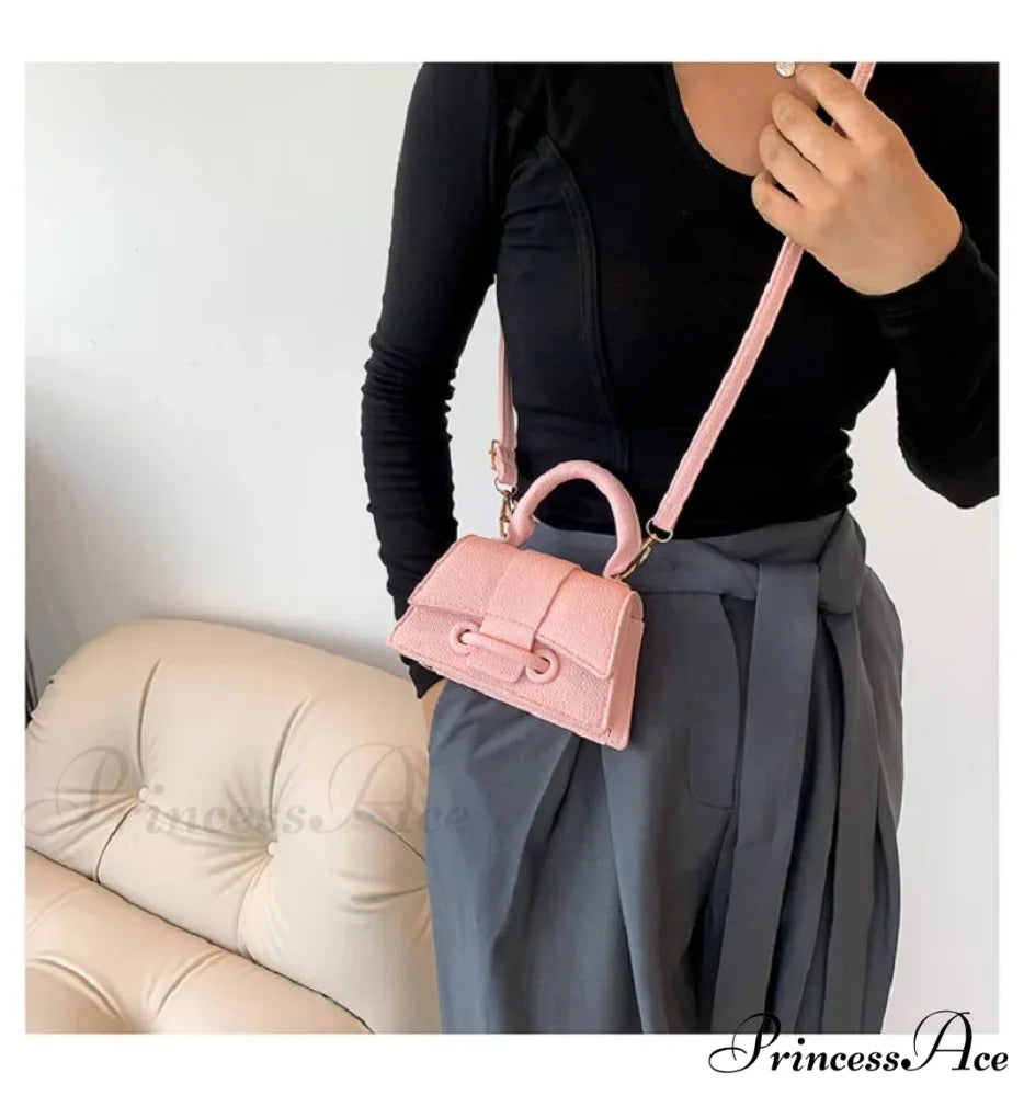 Synthetic Leather Small Crossbody Bag Designer Women’s Purse handbag-250126