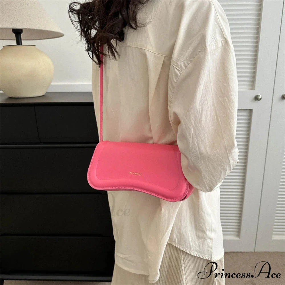 Synthetic Leather Underarm Shoulder Crossbody Bag shoulder-250126