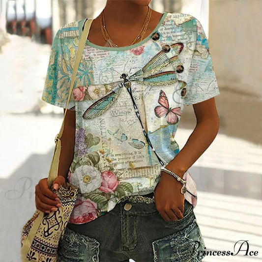 T-Shirt Nature - Design Comfortable Green / S