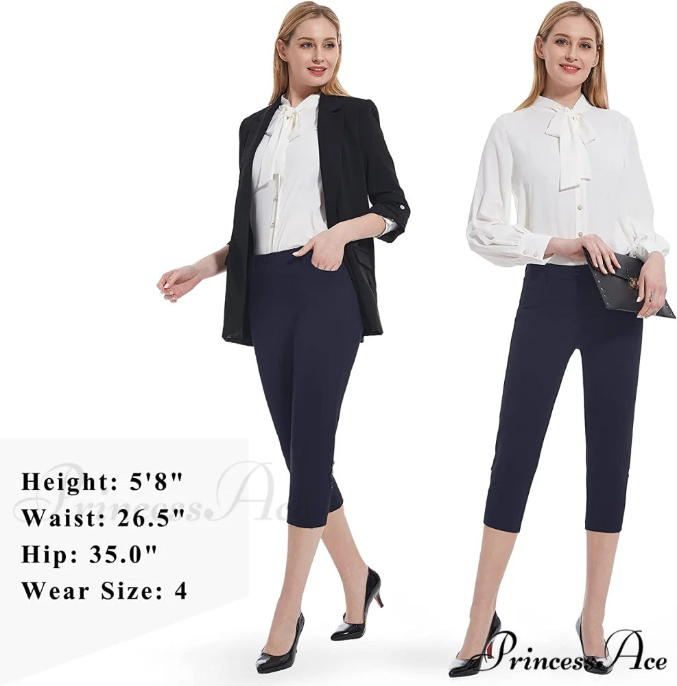 Tapata Capri for Women Crop Dress Pants Business Capris