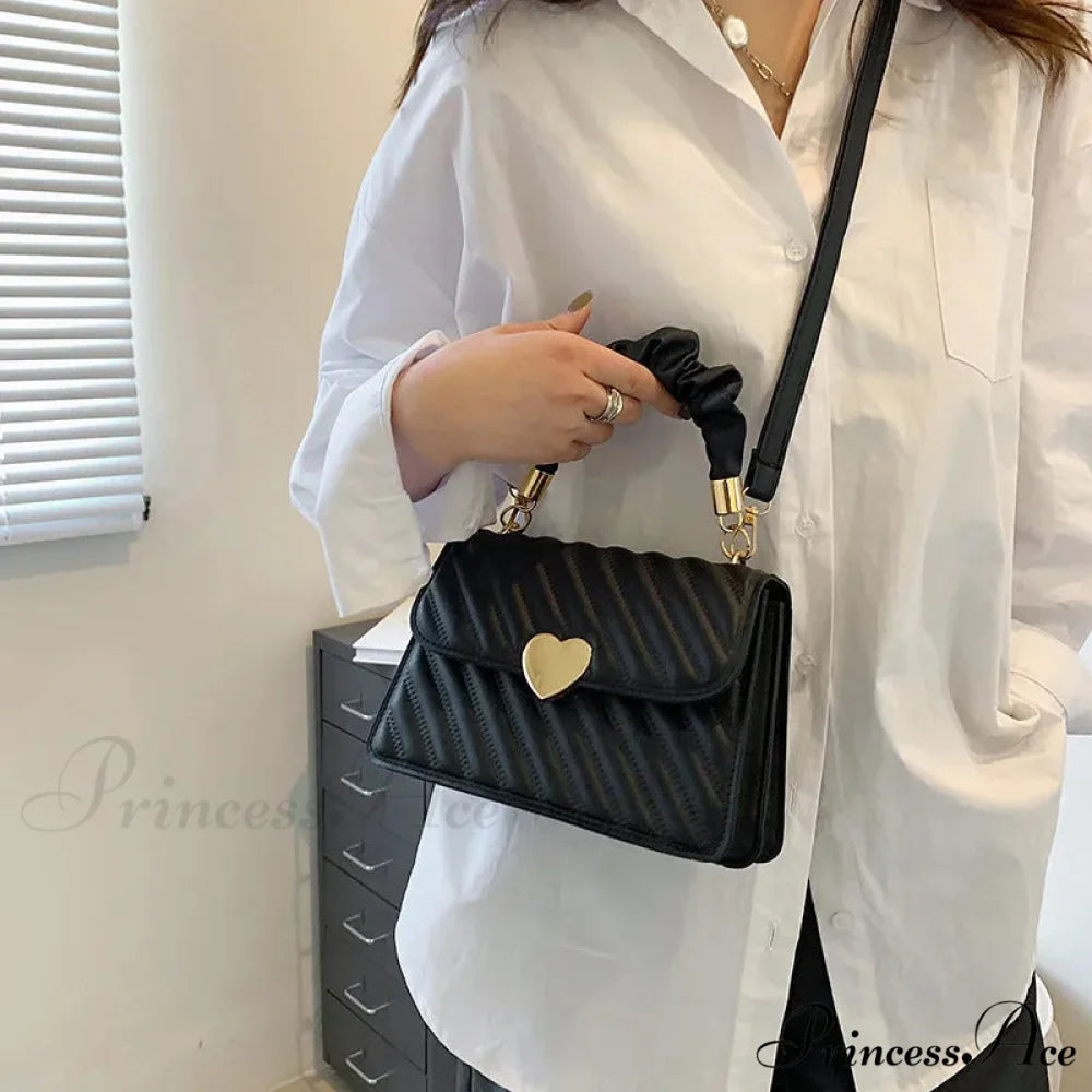 Textured Fashion Texture Little Square Messenger Handbag handbag-250126