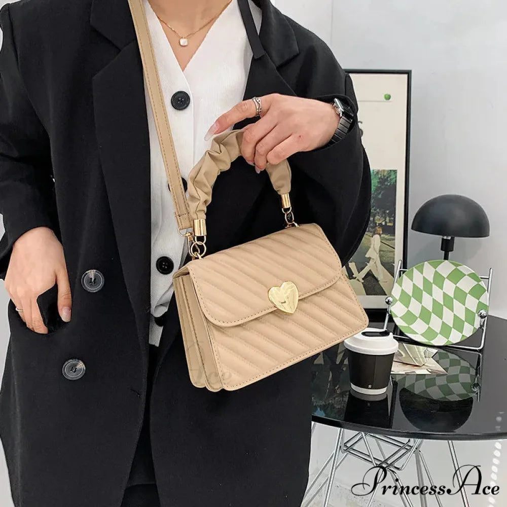 Textured Fashion Texture Little Square Messenger Handbag handbag-250126
