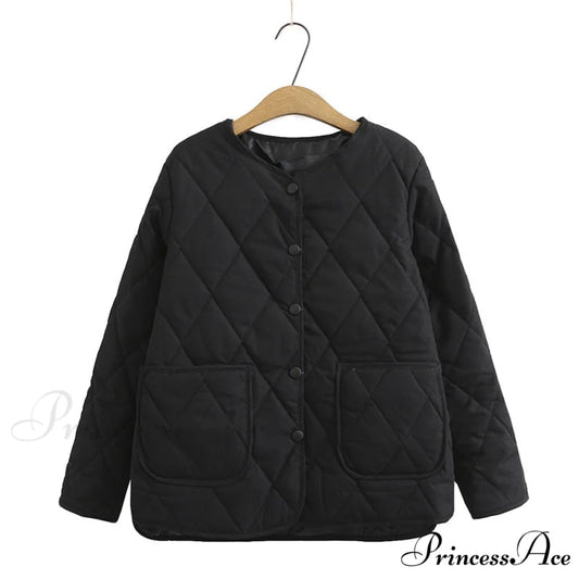 Thin Slim Casual V-Neck Coats Black / XL