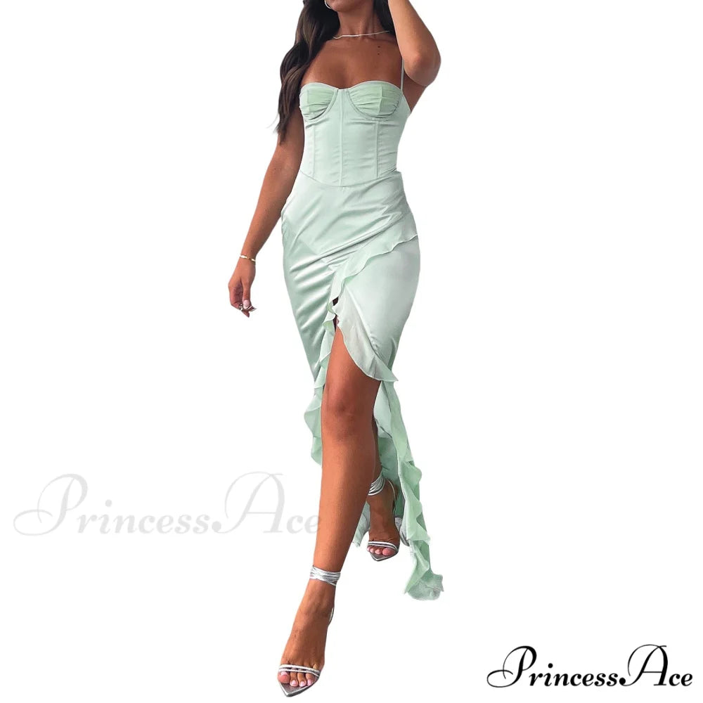 Tiffany Sleeveless High Charming Slit Formal Dress