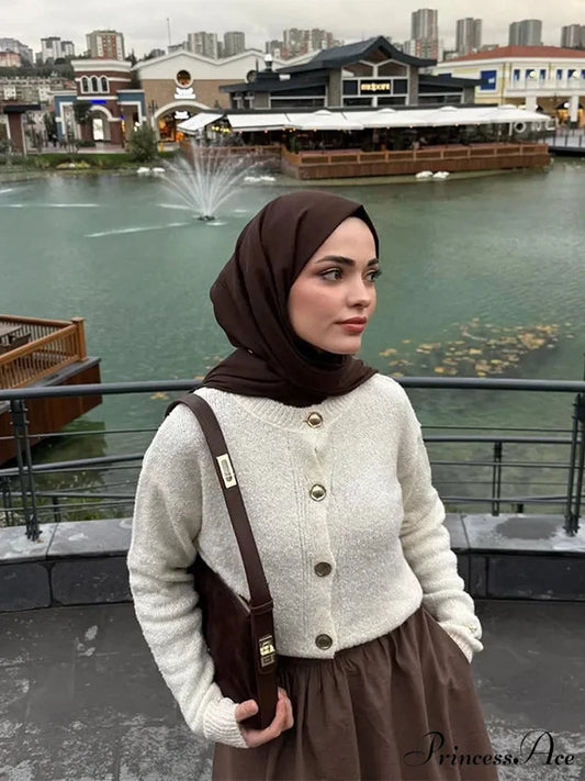 Tight Fit Round-neck Cardigan White / S cardigans-241228