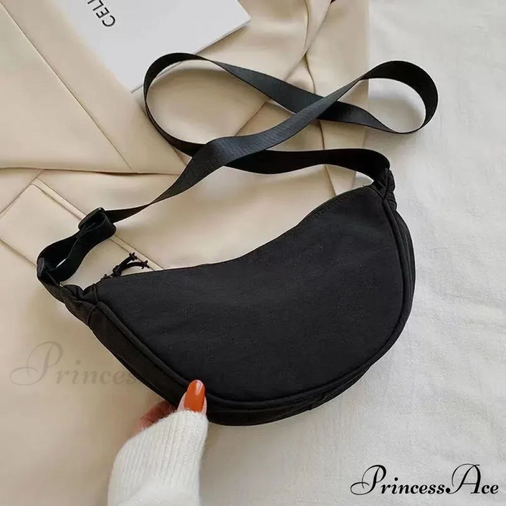 Timeless Faux Leather Shoulder Bag Black crossbody-250126