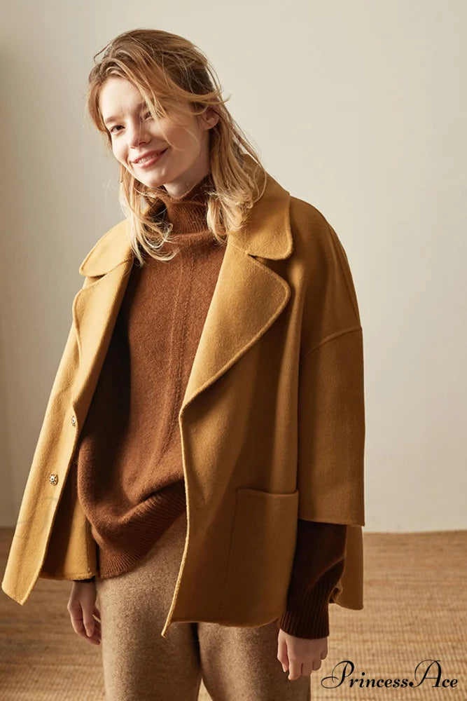 Turtleneck Wool Side Sweater with Split
