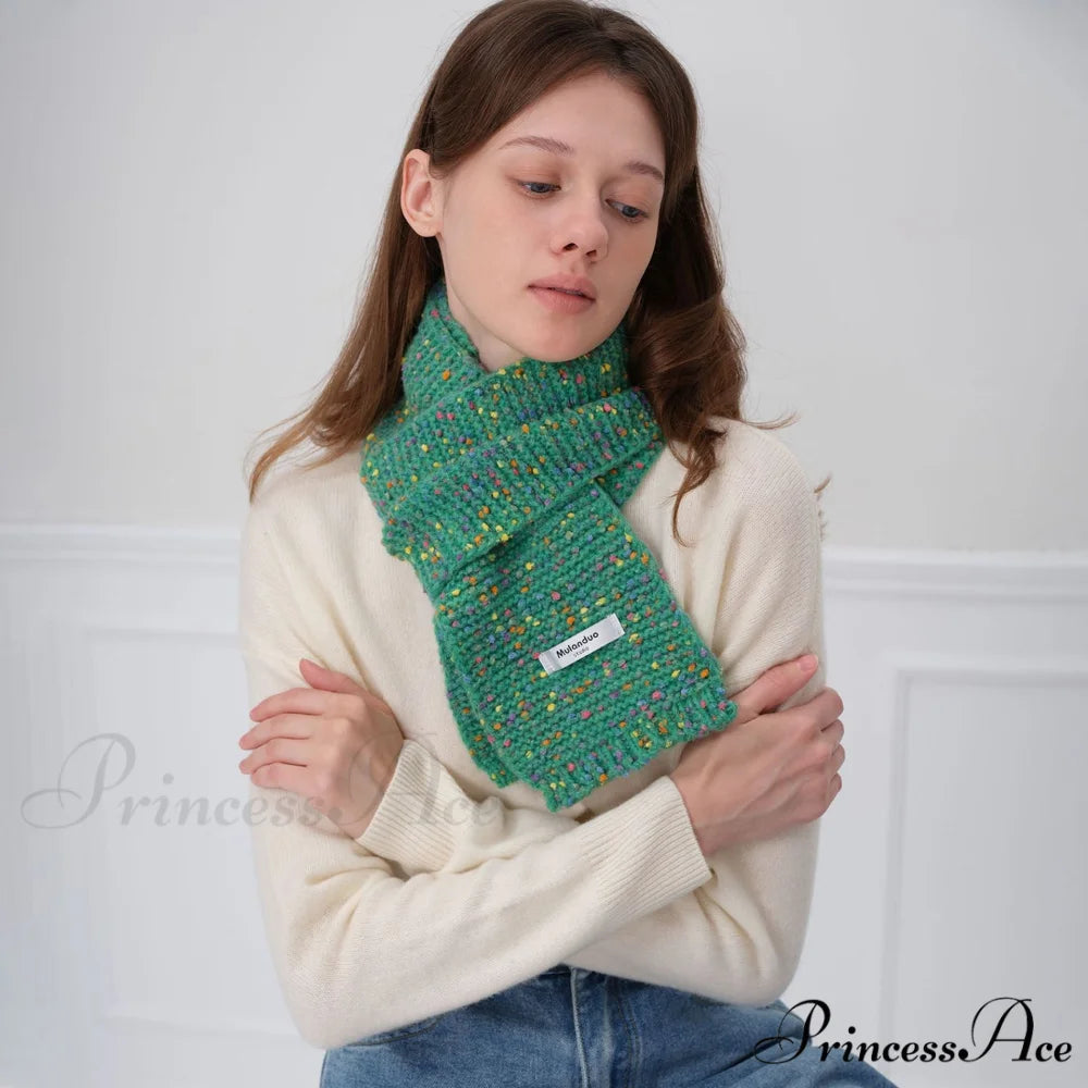 Unique Elegant Fashionable Cozy Warm Multi-color Stylish Modern Scarf Azure Blue