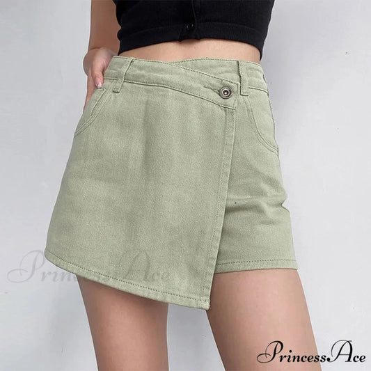 Unpredictable High Waist Denim Skirt skirts-250223