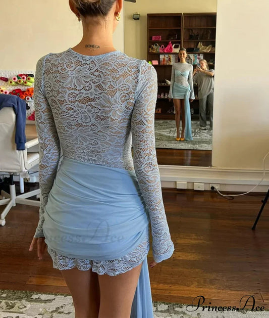 Unpredictable Tie-Up Short Dress minidress-250223