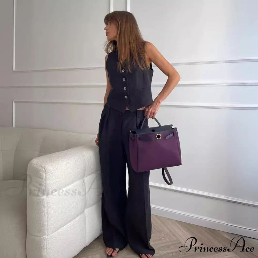 Vest Low-Waist Pants Suit