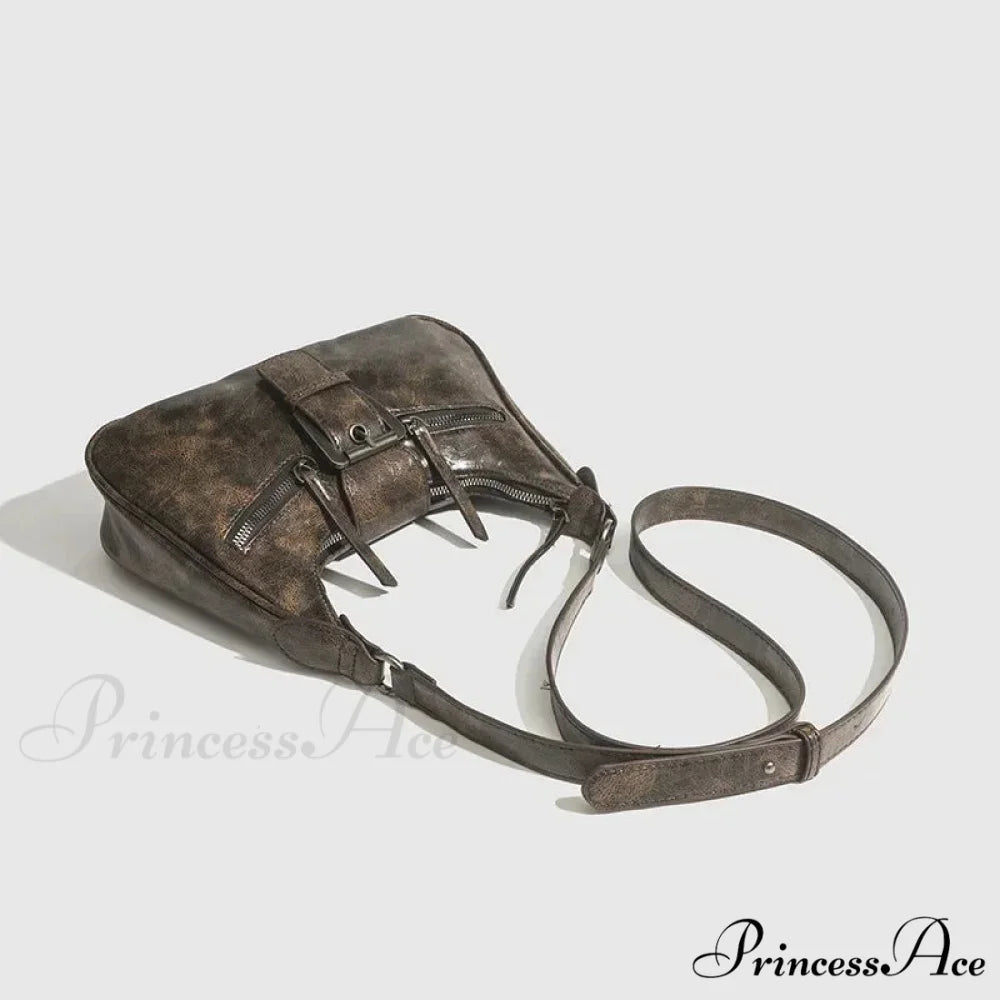 Vintage Belt Style Faux Leather Shoulder Bag shoulder-250126