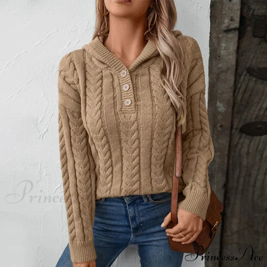 Vintage Cardigan Sweater Khaki / S swraters-241228