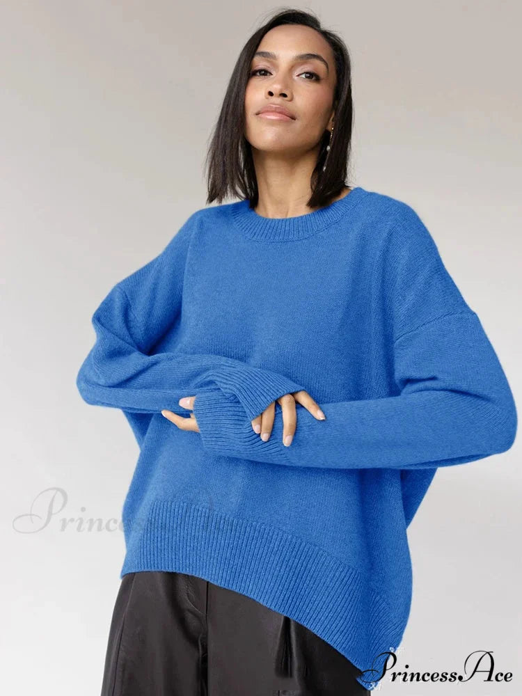 Vintage Casual Cozy Stylish Autumnal Streetwear Warm Long Sleeve Sweater
