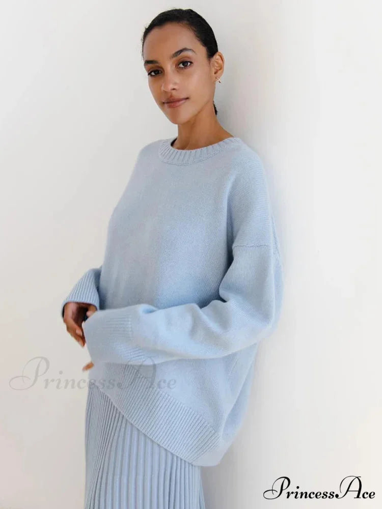 Vintage Casual Cozy Stylish Autumnal Streetwear Warm Long Sleeve Sweater