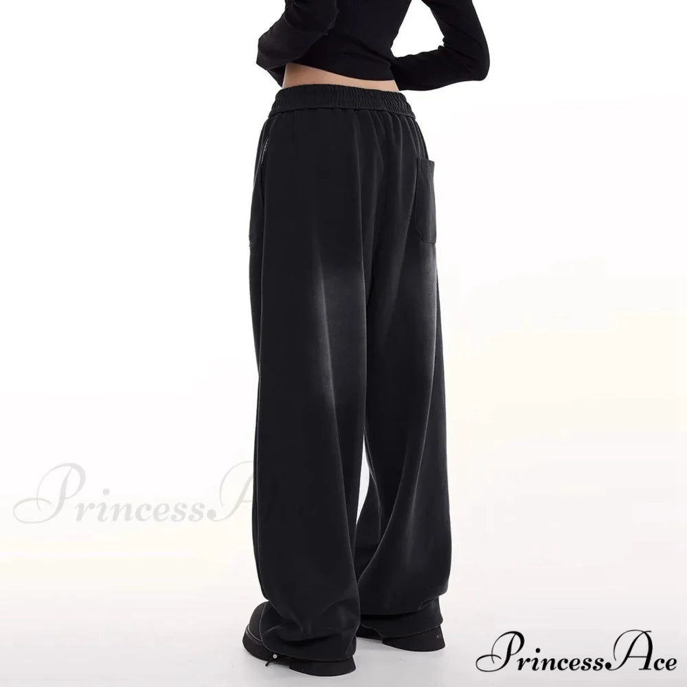 Vintage Emerald Ombre Wide Leg Trousers pants-241228