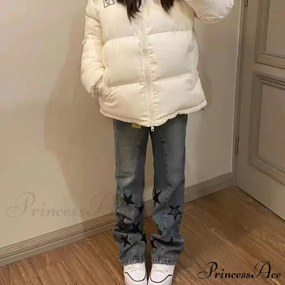 Vintage Girls Retro Jeans pants-241228