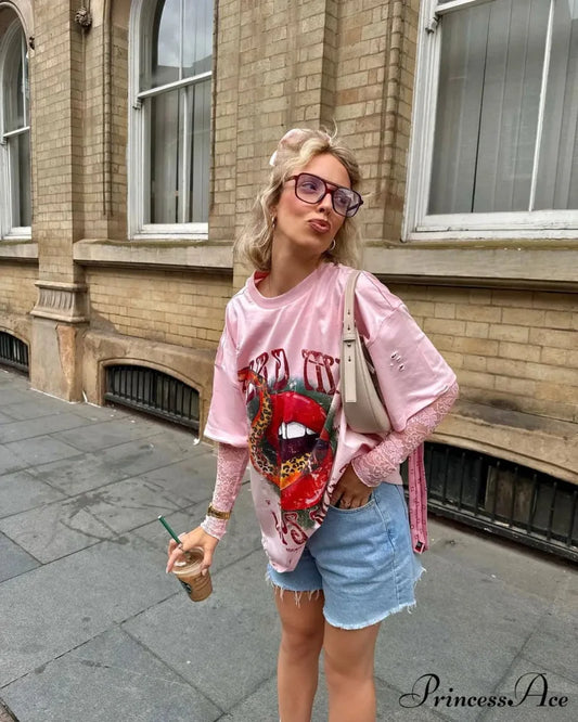 Vintage Gothic Graphic T-shirt t-shirt-250223