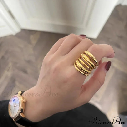 Vintage Multi-Layer Fashion Exaggerated Ring