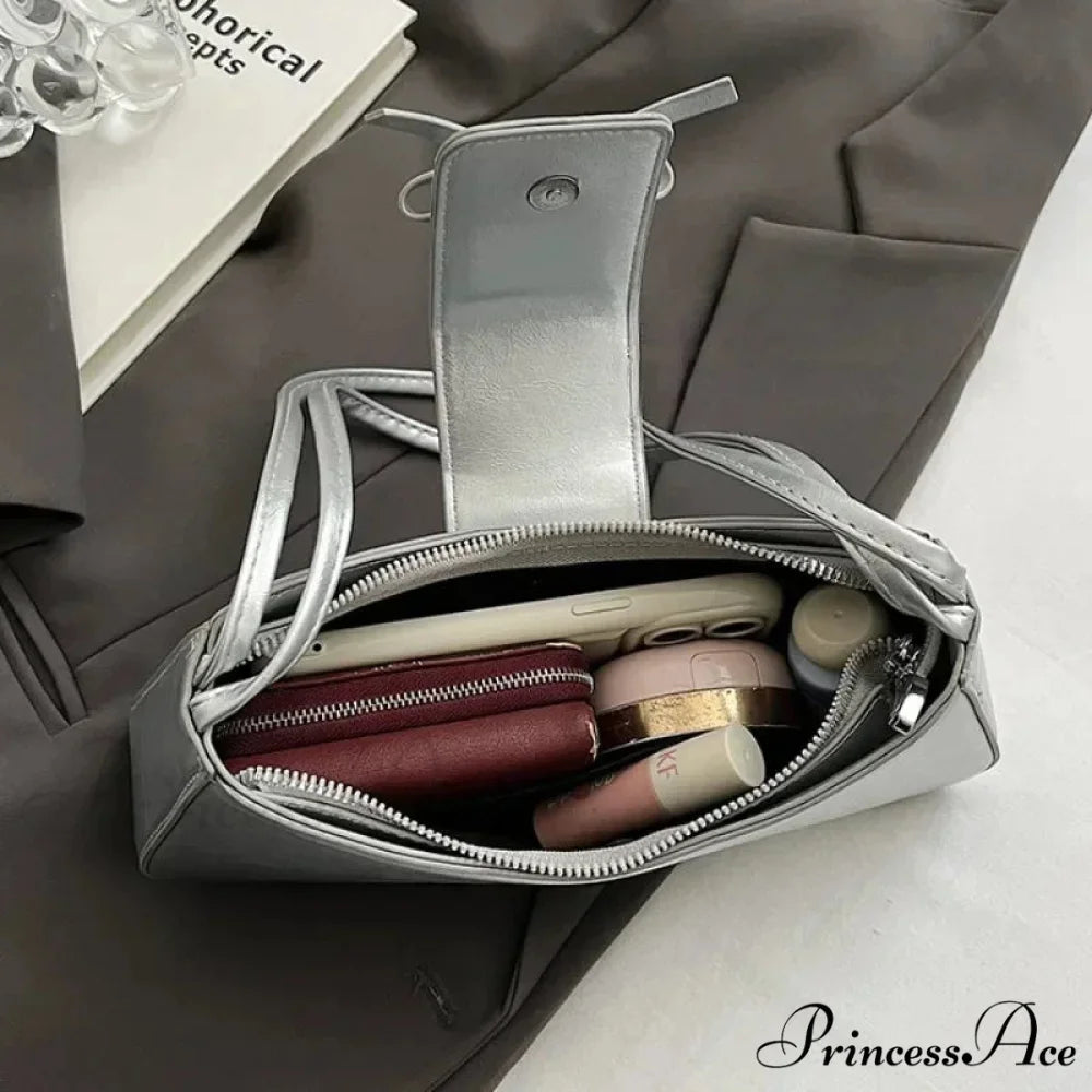 Vintage Spring Faux Leather Underarm Shoulder Bag shoulder-250126