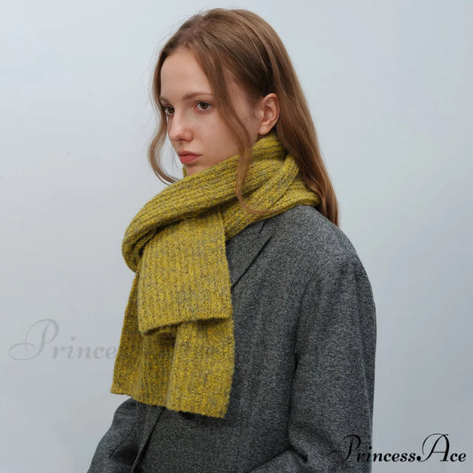 Warm Fashionable Cozy Elegant Multi-color Gradient Thick Comfortable Scarf White