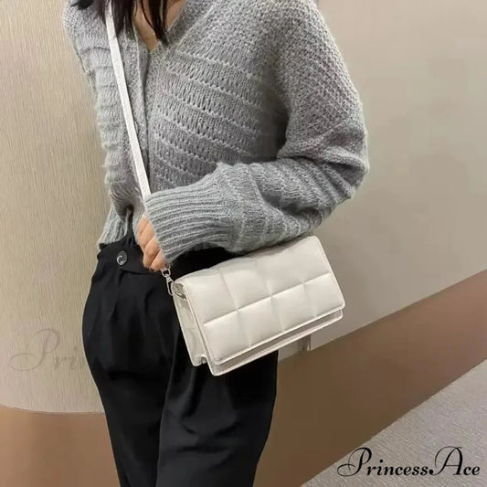 Water-resistant Synthetic Leather Spacious Shoulder Crossbody Bag shoulder-250126